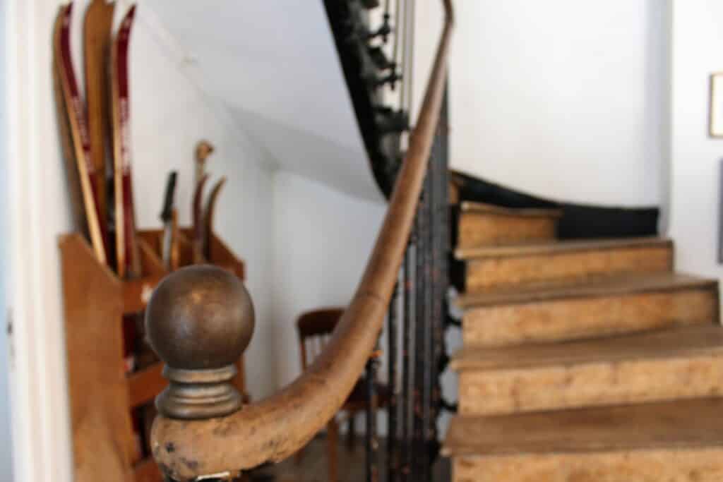 the staircase of La Colonie Aubrac